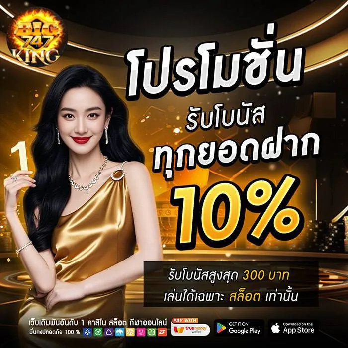 แบนเนอร์โปรโมชั่น BIGKING747 สมัครรับเครดิตฟรี